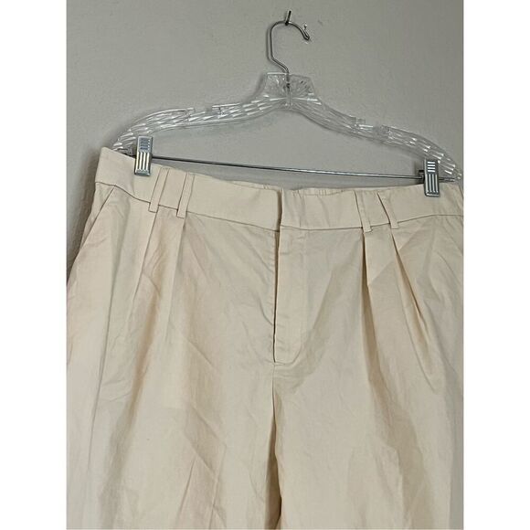 Anthropologie Mare Mare Curved-Hem Chino Pants  light sand color SIZE XL P XLP - Picture 6 of 8